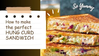 Curd Sandwich Recipe | Dahi Sandwich | Creamy Sandwich Without Mayonnaise | Quick & Easy Sandwich