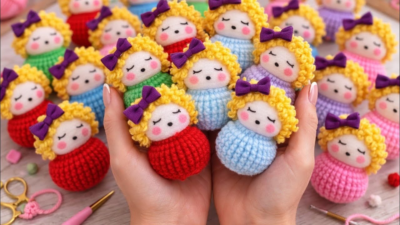 I made 50 pairs in one day and sold them in three hours! A cute doll made from bottle caps.