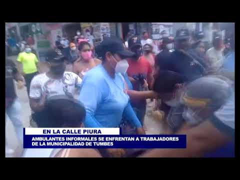 DIARIO HECHICERA - AMBULANTES SE ENFRENTAN A TRABAJADORES DE LA MPT