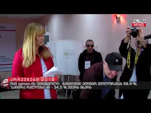 TNS opinion-ის ეგზიტპოლი -ზუგდიდში ედიშერ თოლორაიას 58.4%, სანდრა რულოვსს კი - 34.5% უჭერს მხარს