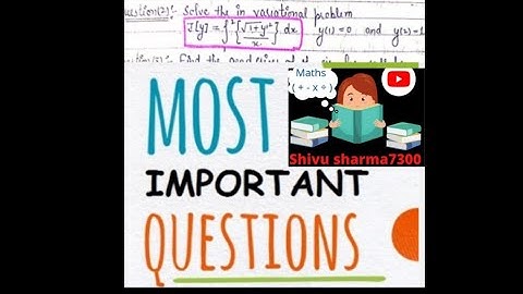 important question of analytic mechanics and calculus of variation