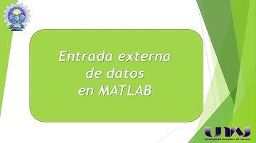 Gestión de importación de datos externos en MATLAB