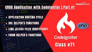 CRUD Application with Codeigniter | Part #1