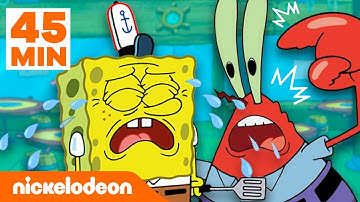 SpongeBob | Setiap Kali SpongeBob DIPECAT Dari Krusty Krab 🔥 | Nickelodeon Bahasa