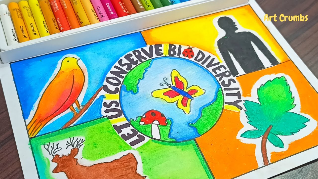 How to draw International Day for Biological Diversity - YouTube