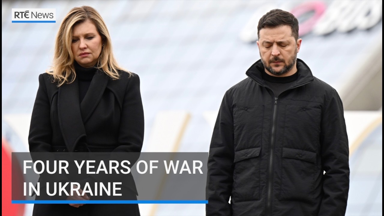 Ukraine marks four years since Russia’s full-scale invasion | RTÉ News