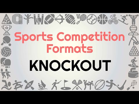 How to organise a knockout tournament.