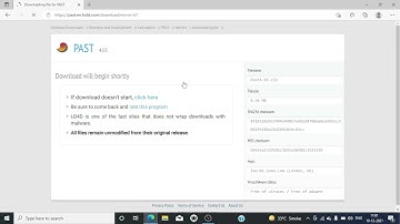 4. PAST Software installation