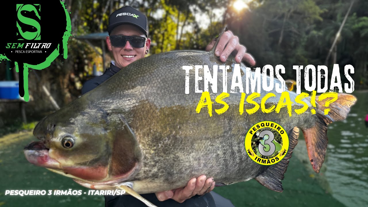PESCARIA NO DETALHE, NÃO DEIXE DE VIR PREPARADO PARA ESSE PESQUEIRO! Pesqueiro 3 irmãos-ITARIRI/SP