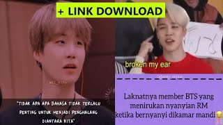 💜CCP BTS ARMY   LINK DOWNLOAD ~ SAAT NAMJOON BERNYANYI DI DALAM KAMAR MANDI, BTS BE LIKE : 😌 💜