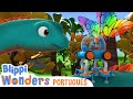 O MAIOR DINOSSAURO DO MUNDO 🟠 MARATONA DO BLIPPI! 🔵 Desenhos Animados Infantis em Português