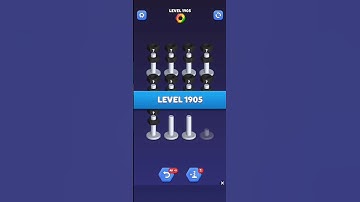 Nut Sort Level 1905 - Color Puzzle Game by Kiwi Fun #games #puzzle #NutSort #NutSortSolution