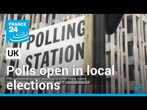 Polls open in England for key local elections with Conservatives facing heavy losses 