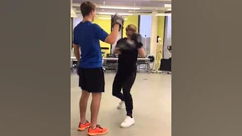 Curtis Hartley hook jab and straight cross
