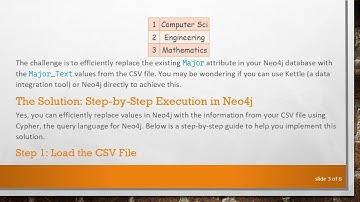 How to Effectively Replace Values for an Attribute in Neo4j Using a CSV File