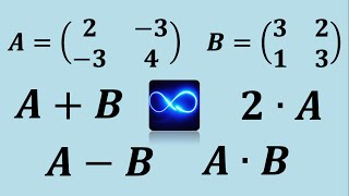 Matrices: Suma, resta, multiplicación y multiplicación por un escalar (número real) PASO A PASO