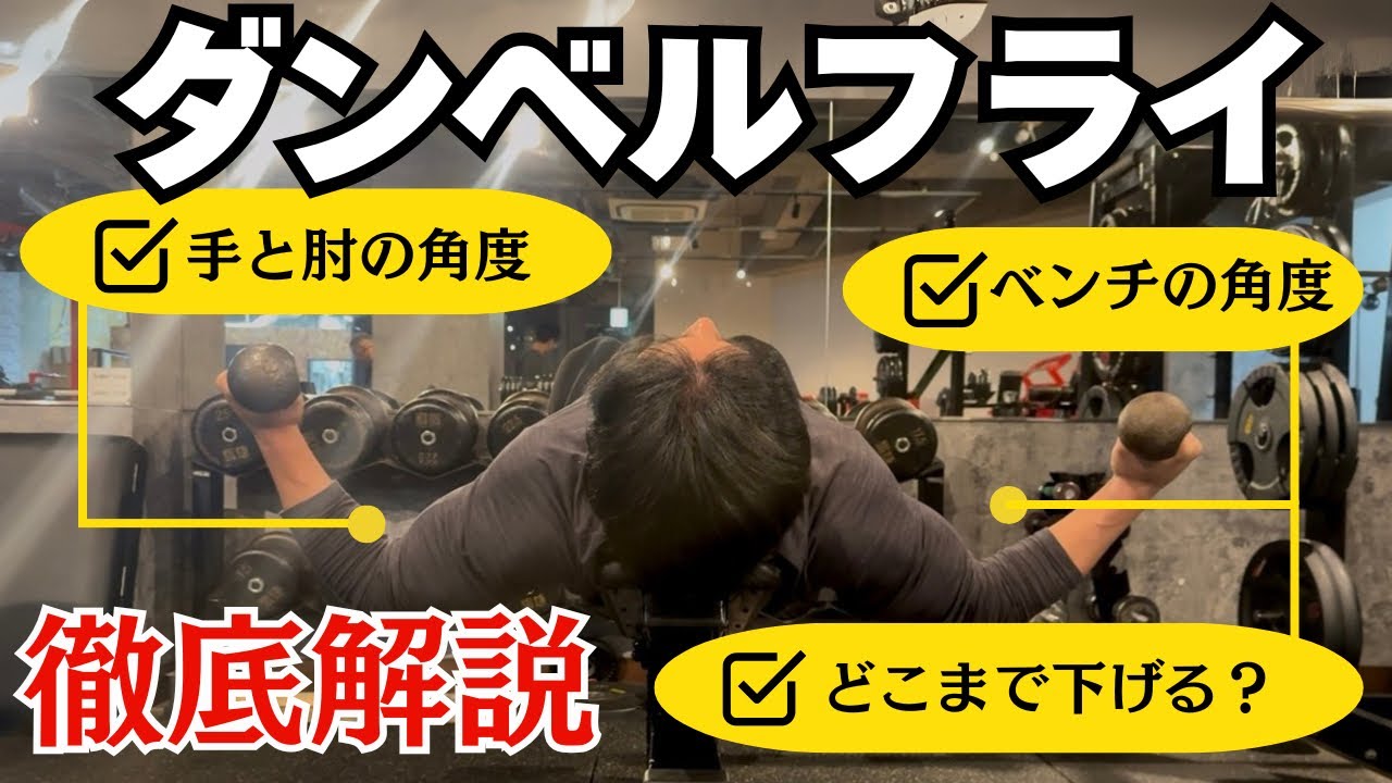 All about dumbbell flyes] Watch this and you'll be able to do it