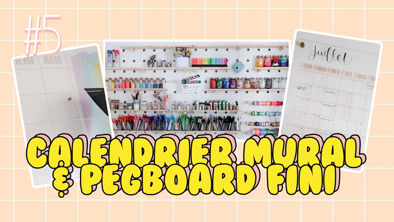 CRAFT ROOM 2021 • Calendrier acrylique & Pegboard terminé ! YouTube