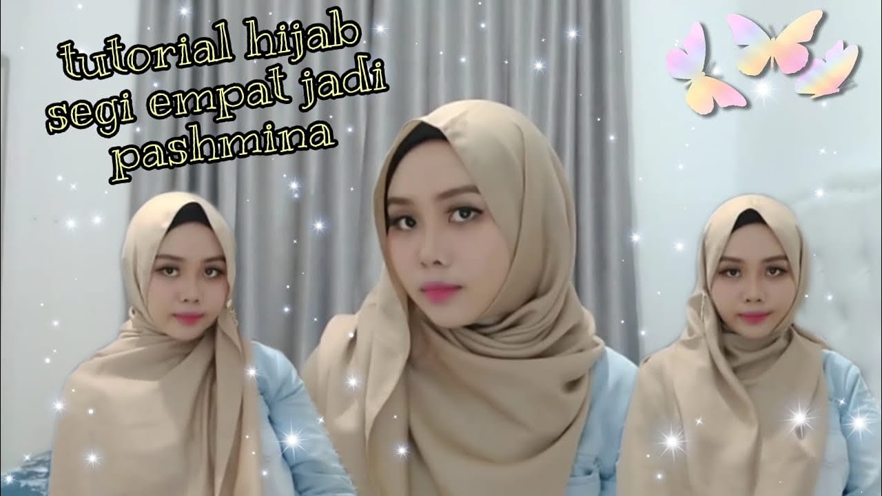 Tutorial Hijab - Cara Mudah Pasang Jilbab Segiempat jadi ...