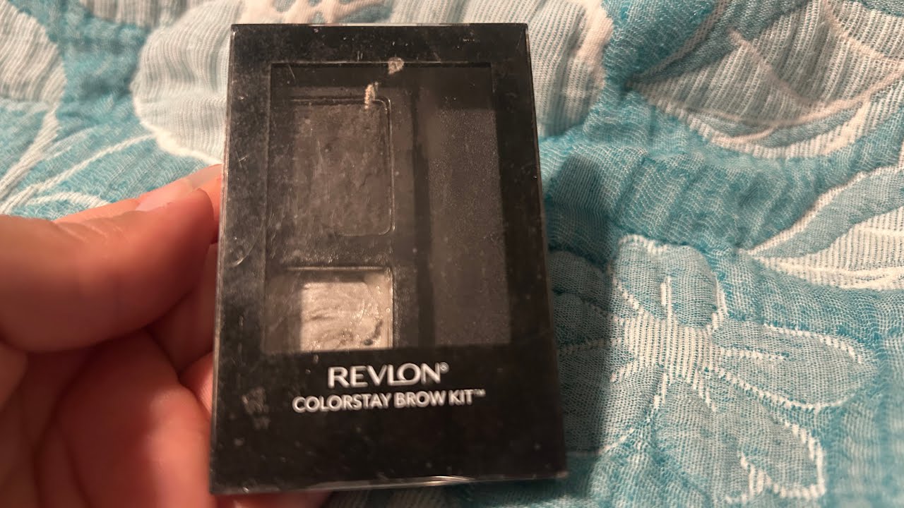Revlon colorstay brow kit /soft black 101 video review ⭐️⭐️⭐️⭐️⭐️😁