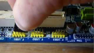 How to connect front panel connectors to the motherboard - YouTube