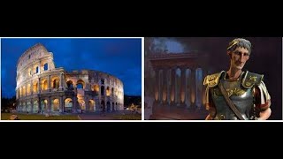 CIV  6 fast forward shuffle games. Rome, part 1.