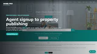 🏡 HomePro Agent Signup & Property Publishing Guide | Get Started in Minutes