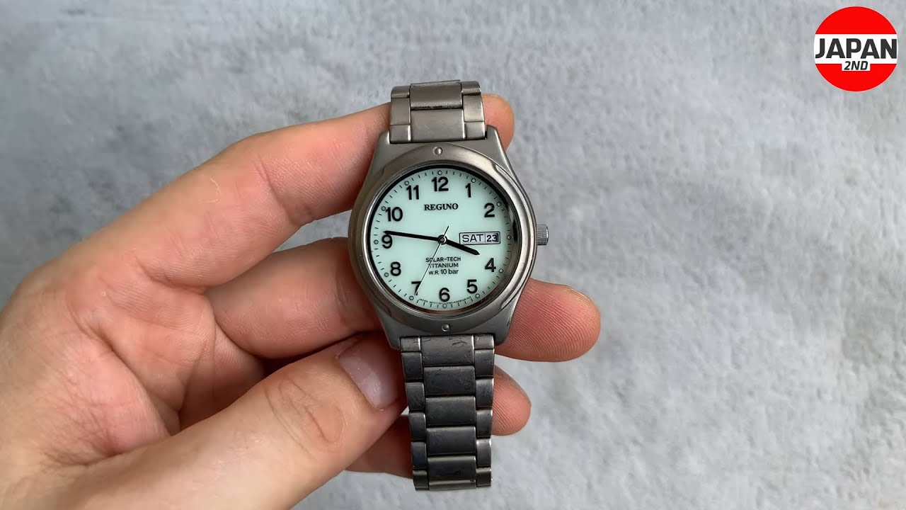 Reguno Solar-tech titanium w.r. 10 bar watch シチズン レグノ 腕時計 ソーラー チタン