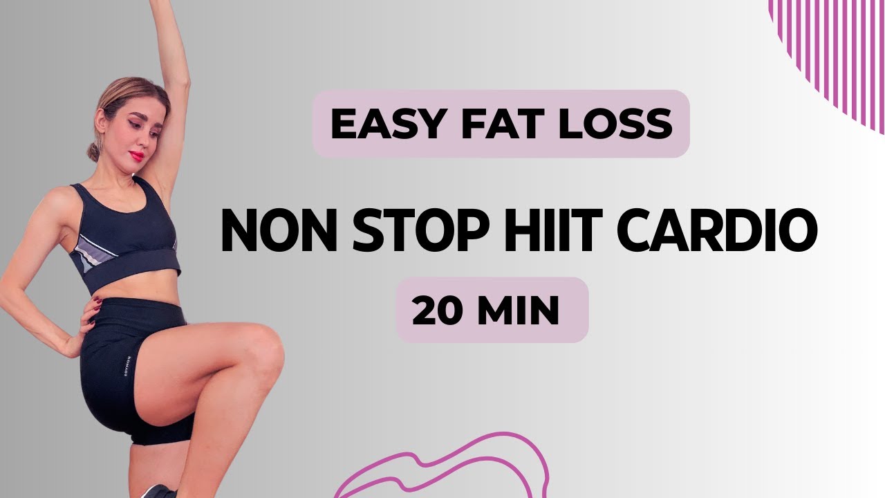20 MIN HIIT CARDIO WORKOUT - Full Body Fat Burn, No Equipment, No ...
