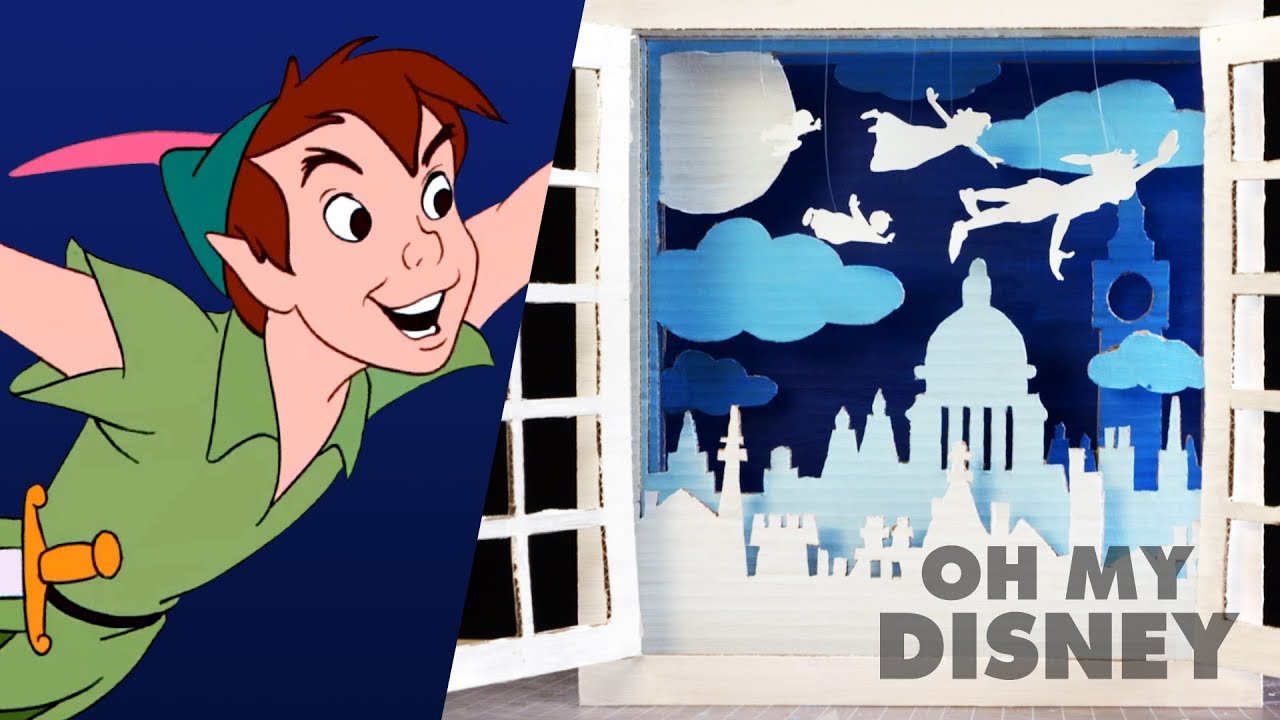 Download Peter Pan Cardboard Shadow Box Art Sketchbook By Oh My Disney Youtube