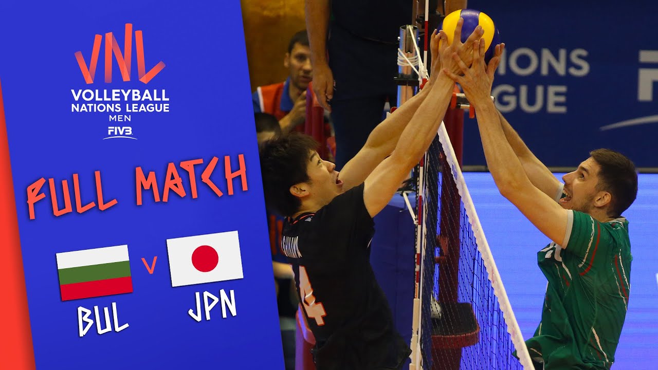 Bulgaria 🆚 Japan - Full Match Mens Volleyball Nations League 2019