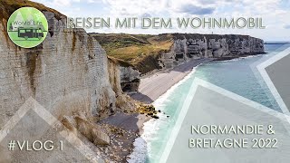 Normandie & Bretagne mit dem Wohnmobil - vlog1 - Fécamp, Étretat, Barfleur, Plage d’Ecalgrain