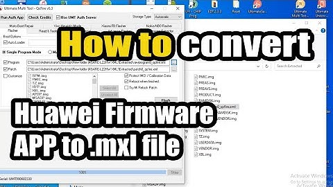 How to convert firmware  app to  mxl file