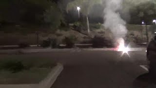 As Gang Stalking Target Exiting Shopping Lot Fireworks Set Off - 10/23/2021