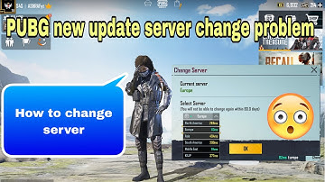 How to change server After new update in Bangla | Pubg Mobile New Update Server Lock For 60 Days
