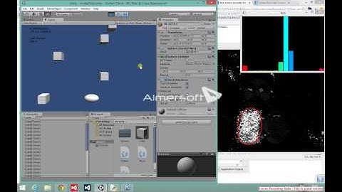OpenCV Object Tracking using CamShift algorithm and Unity3d Mashup