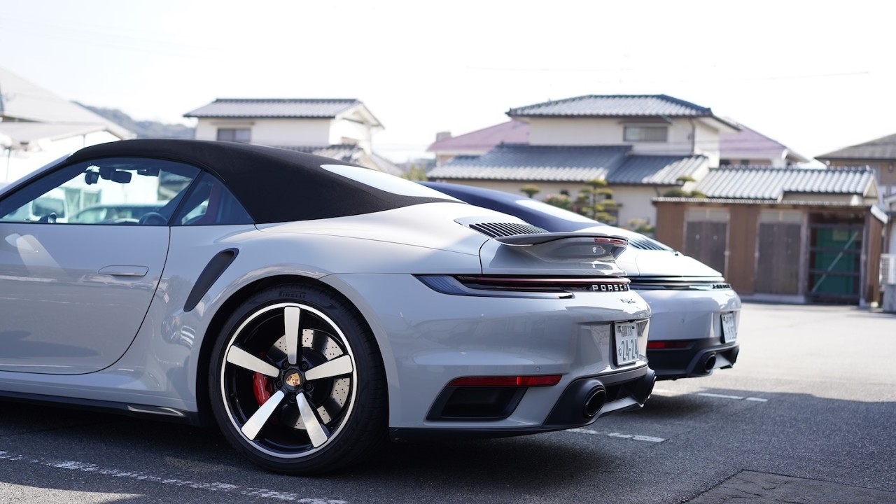 VLOG: 突発ポルシェミーティング 992.1 ターボカブリオレ & 992.2 カレラTカブリオレ