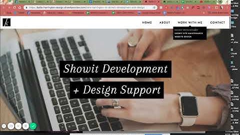Showit Tutorial - How to create an easy dropdown menu on desktop and mobile