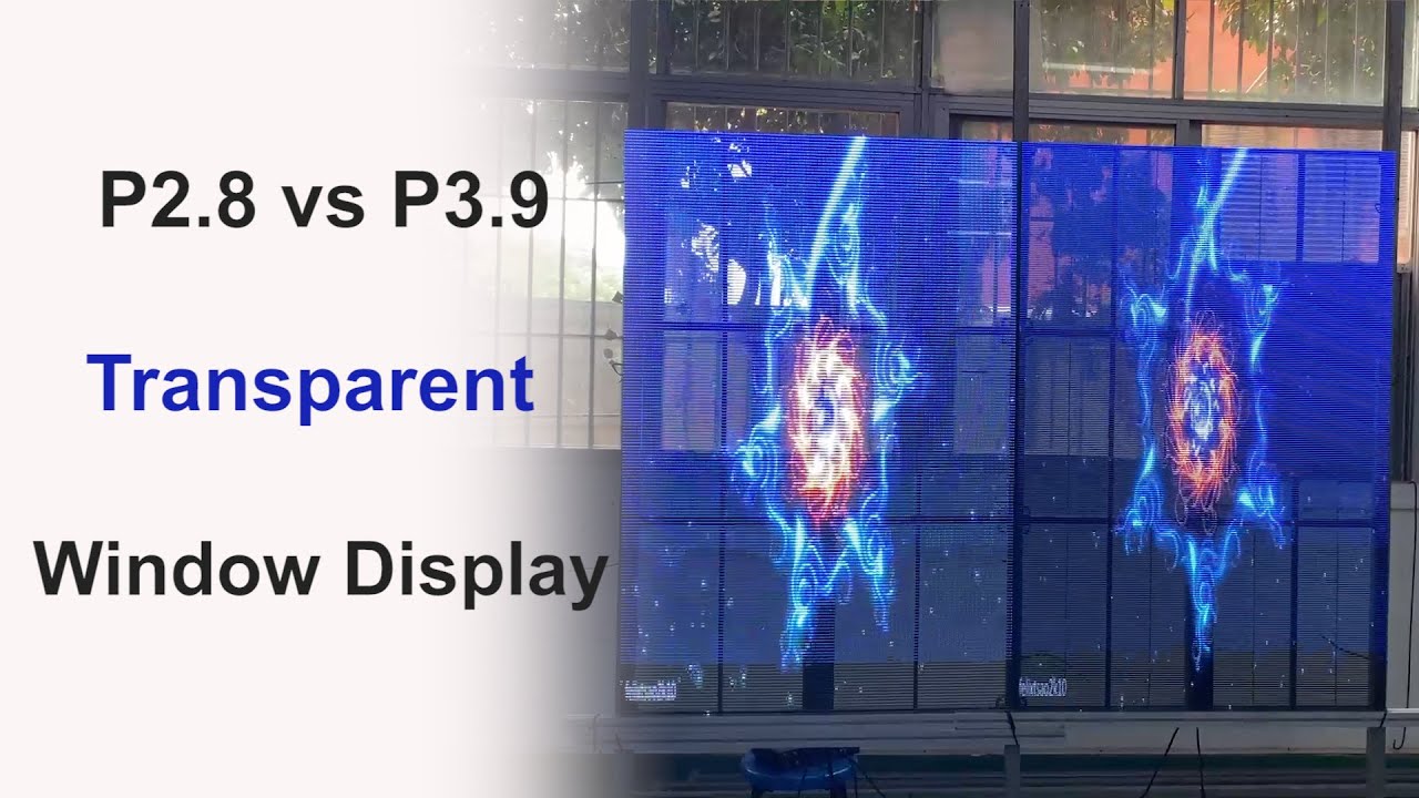 Light Weight & High Transparency Transparent LED Window Screen Display ...