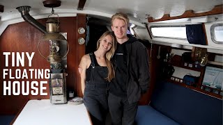 Tiny House Tour | Living on a 30 ft Sailboat | Winter Boat Life | Catalina 30 Sailboat Tour