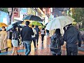 [4K] Crowded Day of Gangnam Walk in Rainy Saturday Night, Seoul | 비오는 토요일 저녁, 강남역 거리 풍경