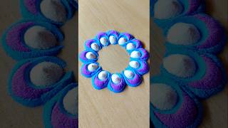 Satisfying Rangoli | Simple Rangoli | Easy Rangoli Tips and Tricks | ASMR #rangoli #satisfying #asmr
