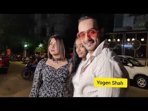 Angad hasija With Family at TV Producer Sandiip Sikcand's mom Veenaa Sikcand's 75th Birthday Bash