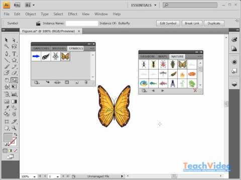 Библиотека символов в Adobe Illustrator CS4 (38/39)