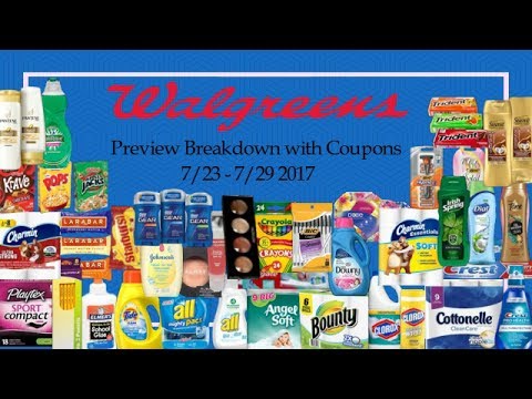 Walgreens Preview Breakdown with Coupons  7/23-7/29 2017
