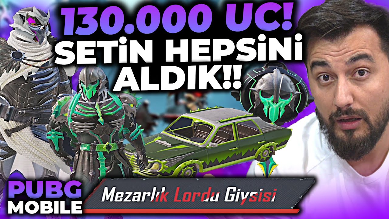 DÜNYADA İLK!! 130.000 UC MUHTEŞEM DÖRTLÜ SETİNİN HEPSİNİ ÇIKARTTIK! / PUBG MOBILE