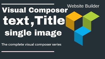 Text,title,single image and map in visual composer