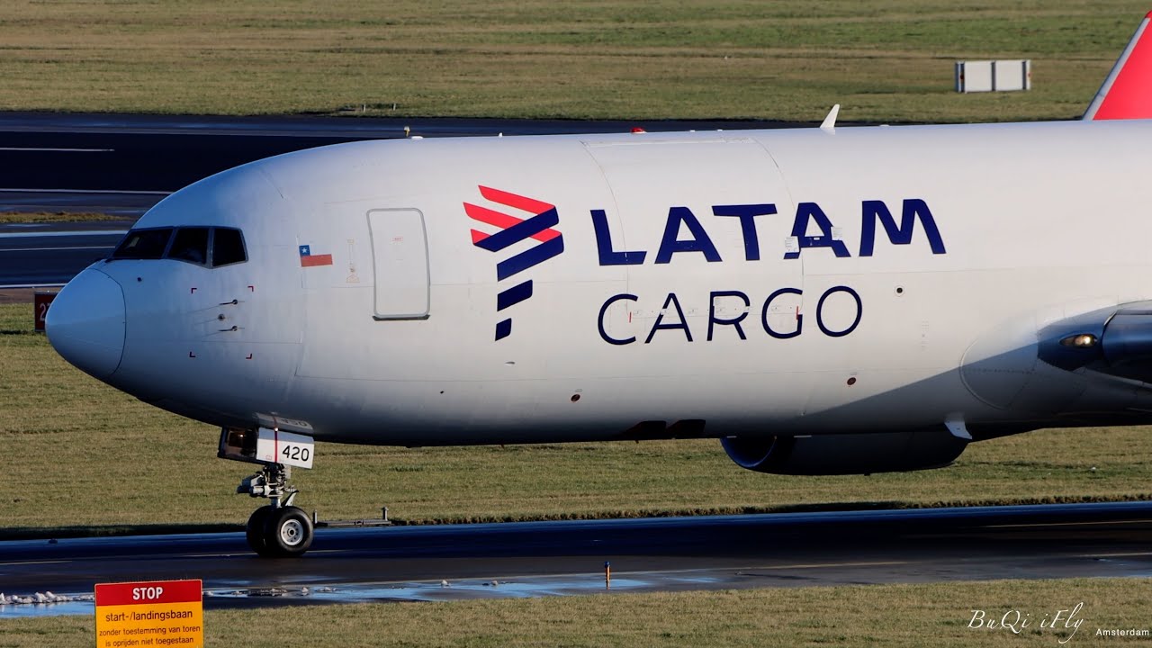 LATAM Cargo  Boeing 767F Taxi on Amsterdam Airport 