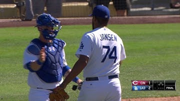 CIN@LAD: Jansen completes the four-out save vs. Reds