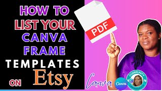 This is How You Share Canva Frame Templates Online Etsy or Shopify screenshot 1